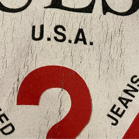 Guess Cap Sleeve V Neck Logo Tshirt Olive Green Size Large - Picture 4 of 9